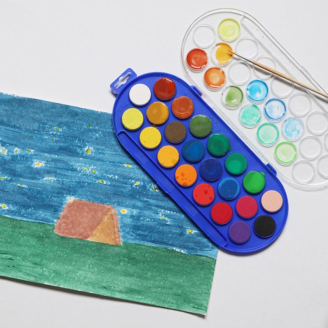 Gouache Primo - 22 bakjes + penseel