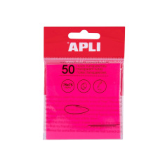 Bloc de notes adhésives transparentes - 76 x 76 mm
