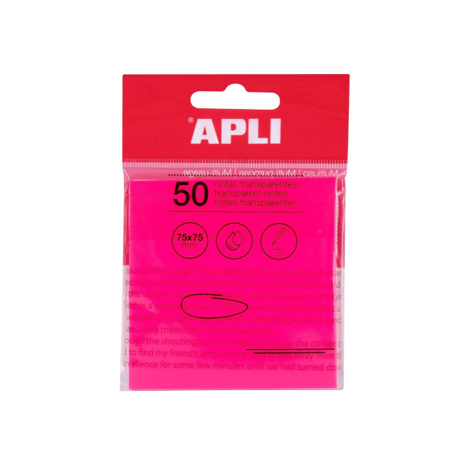 Transparante plaknotities - 76 x 76 mm Transparante plaknotities - 76 x 76 mm