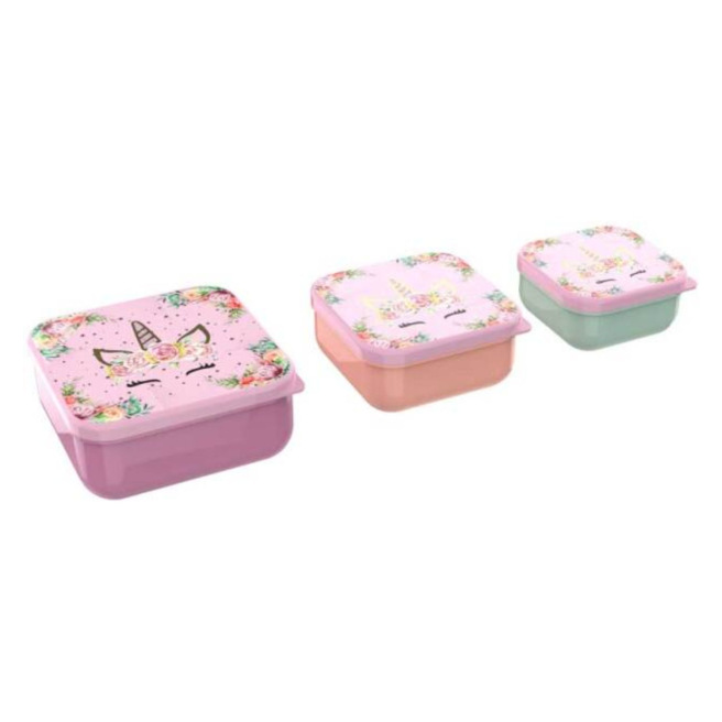 Set de 3 boîtes à goûter LUNCH BUDDIES Set de 3 boîtes à goûter LUNCH BUDDIES