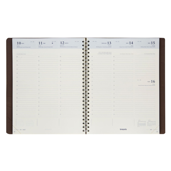 Brepols TIMING Agenda - 17 x 22 cm - 1 week op 2 pagina's