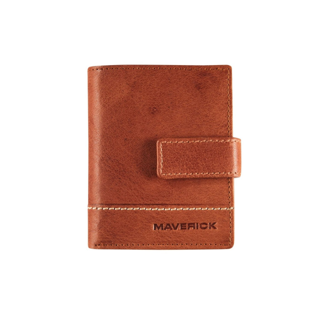 Maverick THE ORIGINAL lederen kaarthouder met druksluiting