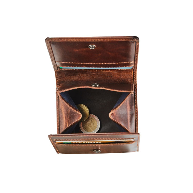 Compacte Maverick ROUGH GEAR leren portemonnee Compacte Maverick ROUGH GEAR leren portemonnee