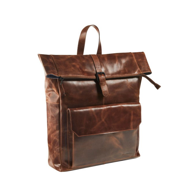 Leren rugzak Maverick THE ORIGINAL voor 15,6" laptop