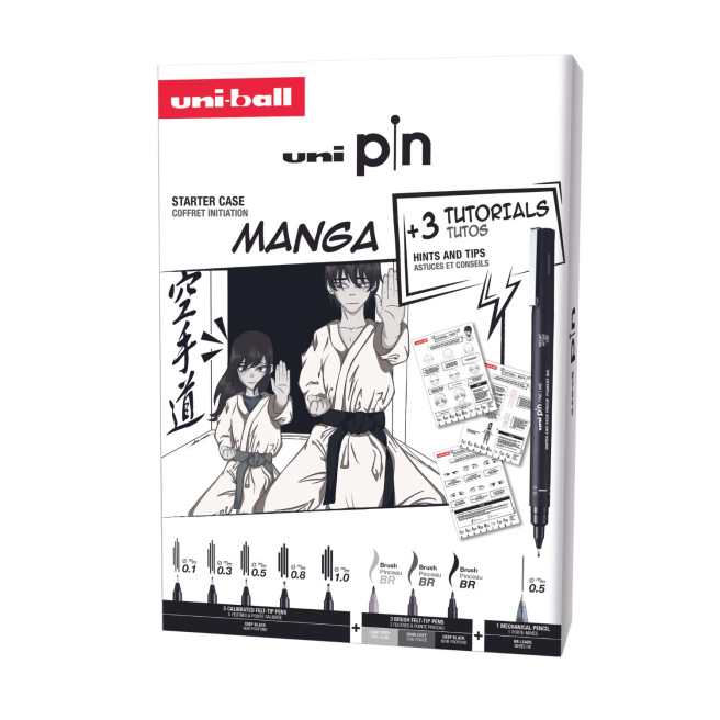 Cadeauset van gekalibreerde Uni-ball PIN stiften Cadeauset van gekalibreerde Uni-ball PIN stiften