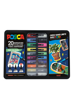 Coffret de marqueurs peinture Uni-Ball Posca