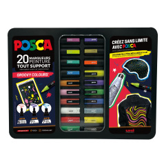 Set van Uni-Ball Posca verfmarkers