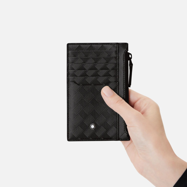 Porte-cartes Montblanc en cuir EXTREME 3.0 - 8 cartes avec poche zippée