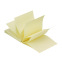 Herpositioneerbare notitieblok in accordeonstijl 76 x 76 mm - pastelgeel