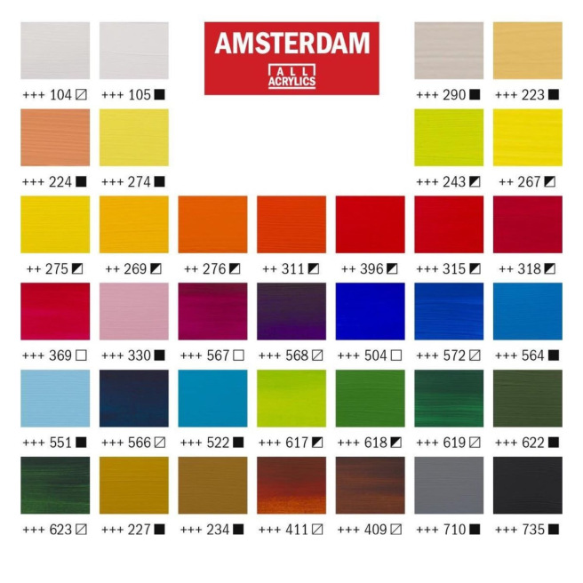 Talens AMSTERDAM Standaard Serie Acrylverf Talens AMSTERDAM Standaard Serie Acrylverf