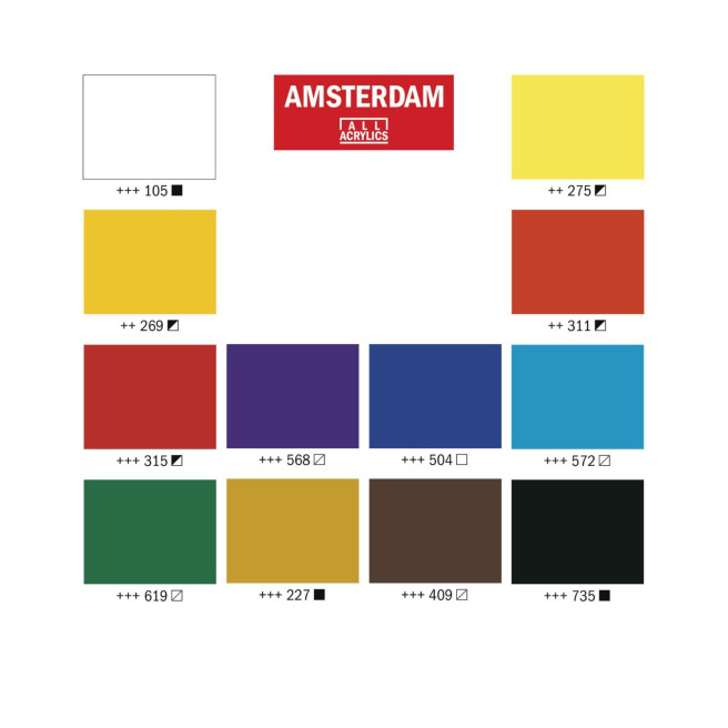 Talens AMSTERDAM Standaard Serie Acrylverf Talens AMSTERDAM Standaard Serie Acrylverf