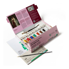 WINSOR & NEWTON olieverfset - 8 tubes en accessoires WINSOR & NEWTON olieverfset - 8 tubes en accessoires