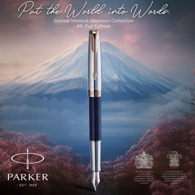 Parker SONNET INTREPID JOURNEYS - MONT FUJI editie Parker SONNET INTREPID JOURNEYS - MONT FUJI editie