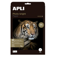 Apli EVERYDAY glanzend fotopapier - A4 - 240 g - pakket van 20 vellen Apli EVERYDAY glanzend fotopapier - A4 - 240 g - pakket van 20 vellen