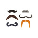 Fausses moustaches autocollantes LEGAMI Hot MouStache - set de 6