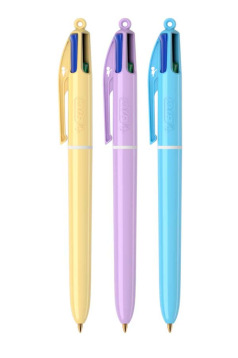 Stylo-bille BIC 4 COULEURS PASTEL