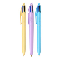 BIC balpen 4 PASTEL KLEUREN