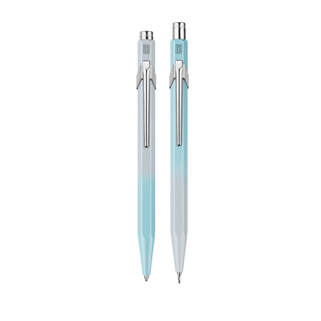 Set stylo-bille + porte-mines Caran d'Ache 849 BLUE LAGOON - édition limitée