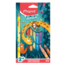Maped JUNGLE FEVER kleurpotloden - doosje van 12 Maped JUNGLE FEVER kleurpotloden - doosje van 12