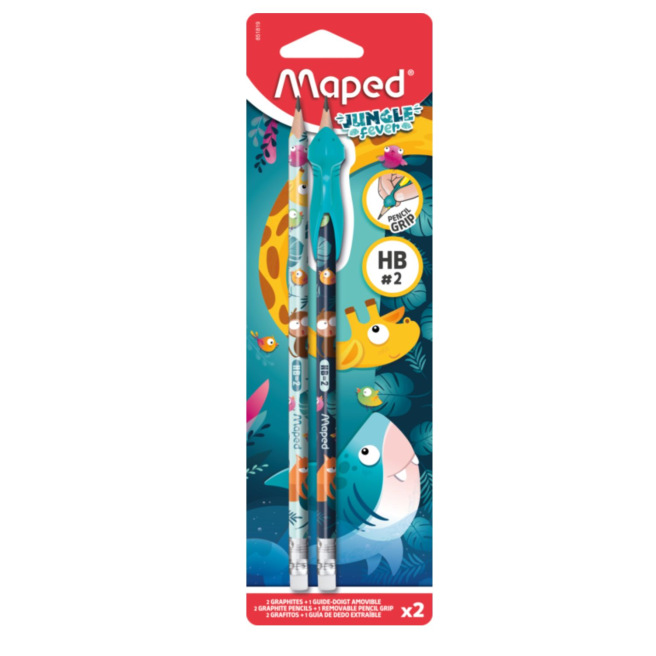 Crayon graphite Maped KIDY LEARN avec guide-doigt