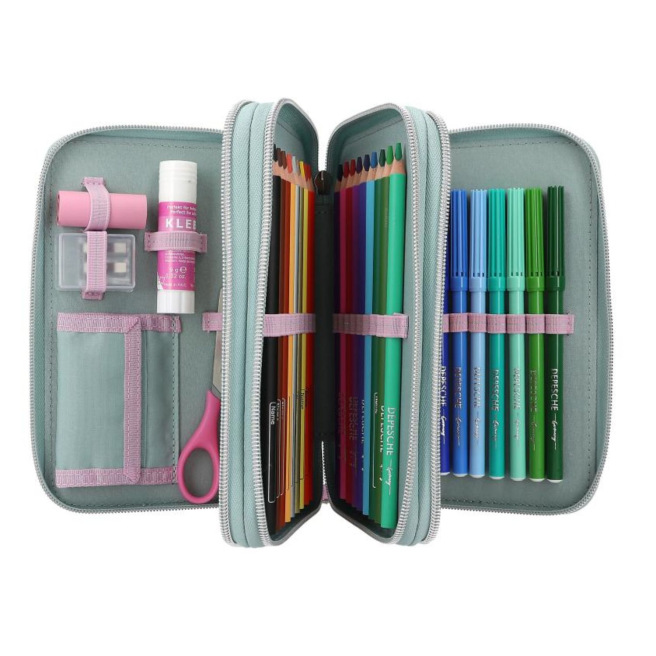 TOP MODEL etui met 3 compartimenten TOP MODEL etui met 3 compartimenten