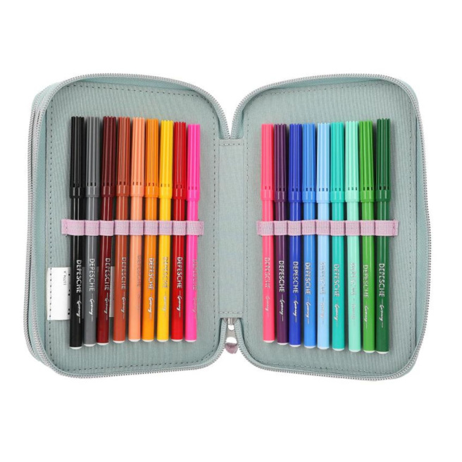 TOP MODEL etui met 3 compartimenten TOP MODEL etui met 3 compartimenten