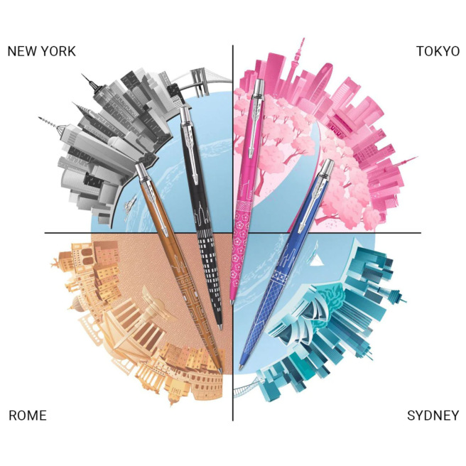 Parker JOTTER speciale editie GLOBAL ICONS - NEW YORK - balpen Parker JOTTER speciale editie GLOBAL ICONS - NEW YORK - balpen