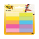 Index Post-it en PAPIER - 15mm - étui de 500 - mix de couleurs