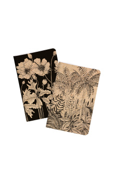 Geniet genaaid draad notitieboekje Clairefontaine WITTE KERSENBLOESEM - 7,5 x 12 cm