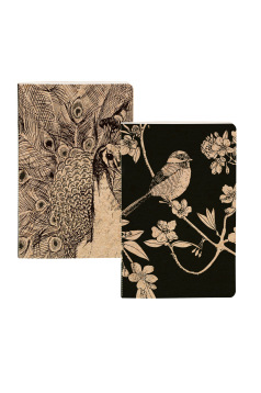 Carnet piqué cousu fil Clairefontaine CERISIER BLANC - 7,5 x 12 cm