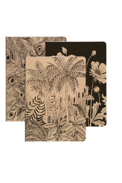 Carnet piqué cousu fil Clairefontaine CERISIER BLANC - 7,5 x 12 cm