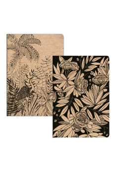 Carnet piqué cousu fil Clairefontaine CERISIER BLANC - 7,5 x 12 cm