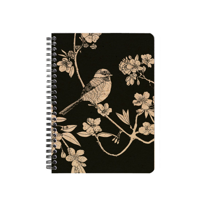 Spiraalvormig notitieboekje Clairefontaine WITTE KERS