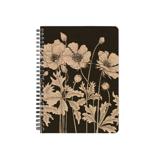 Spiraalvormig notitieboekje Clairefontaine WITTE KERS