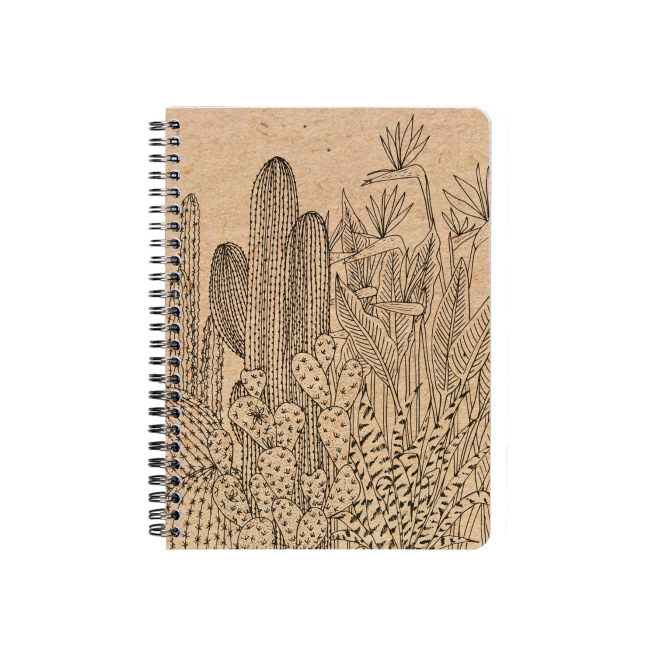 Spiraalvormig notitieboekje Clairefontaine WITTE KERS