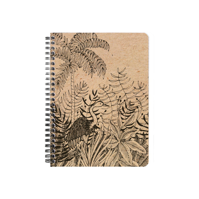 Spiraalvormig notitieboekje Clairefontaine WITTE KERS