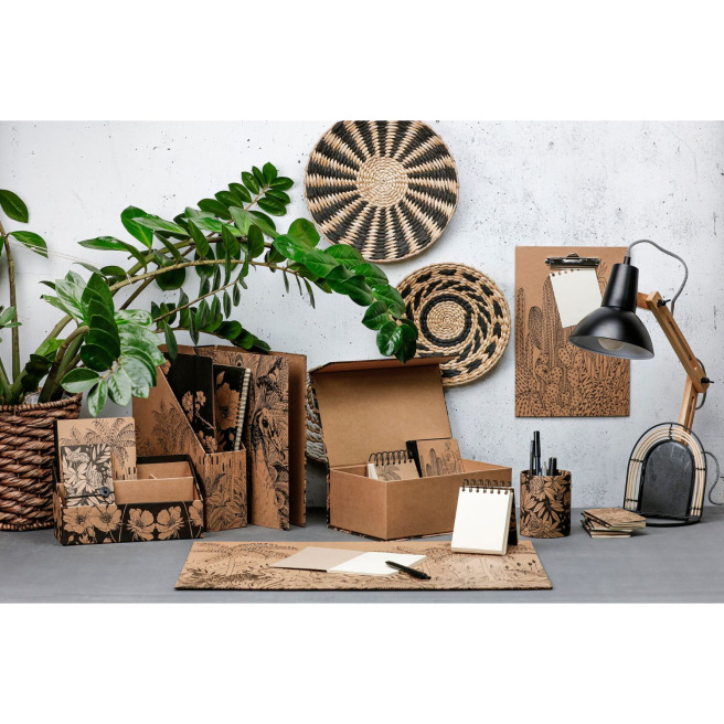 Spiraalvormig notitieboekje Clairefontaine WITTE KERS