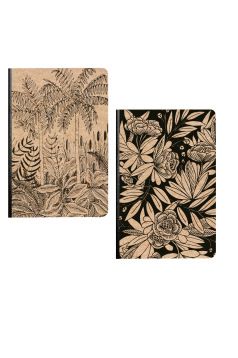 Carnet dos toilé Clairefontaine CERISIER BLANC