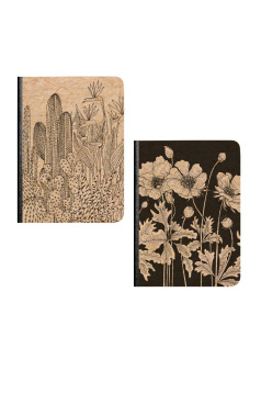 Carnet dos toilé Clairefontaine CERISIER BLANC