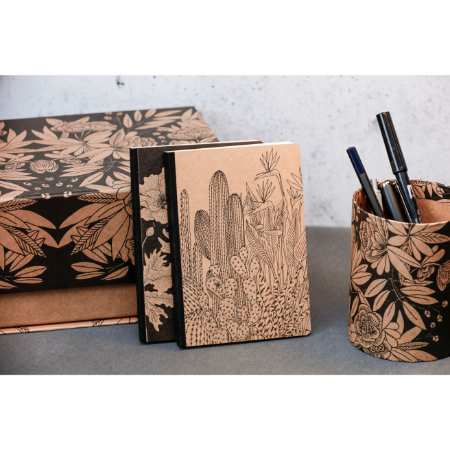 Clairefontaine CERISIER BLANC canvas notitieboekje