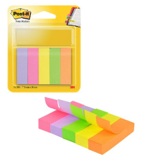 Post-it index in PAPIER - 15mm - doos van 500 - mix van kleuren Post-it index in PAPIER - 15mm - doos van 500 - mix van kleuren