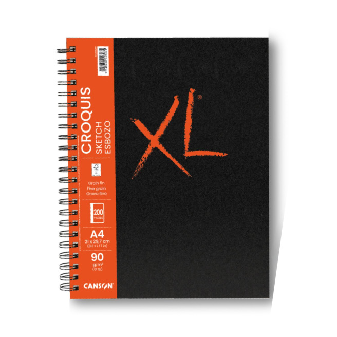 Bloc spiralé de papier CANSON XL CROQUIS 90 g Bloc spiralé de papier CANSON XL CROQUIS 90 g