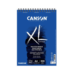 Bloc spiralé de papier CANSON XL MIX MEDIA 300 g Bloc spiralé de papier CANSON XL MIX MEDIA 300 g