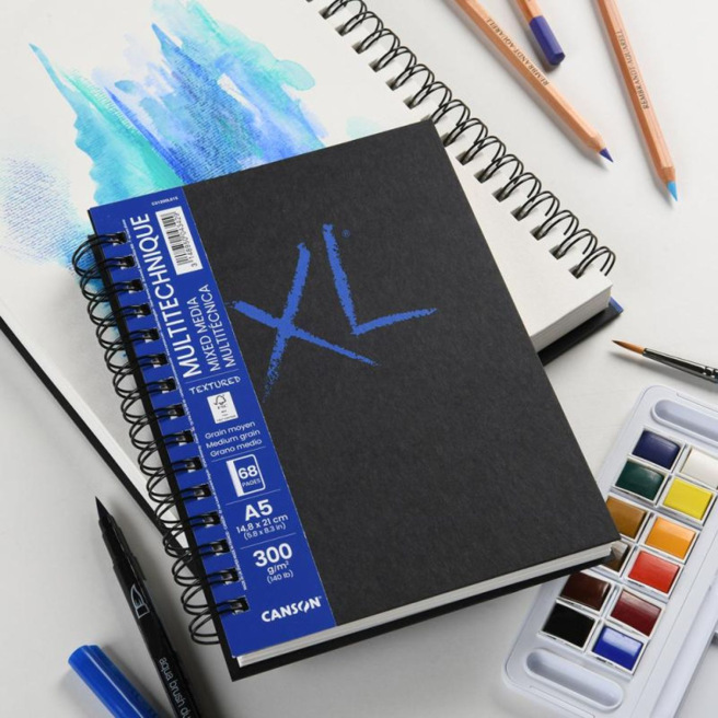 CANSON XL MIX MEDIA 300 g spiraalblok van papier