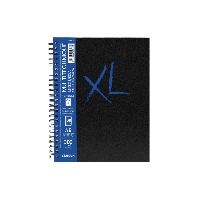 Bloc spiralé de papier CANSON XL MIX MEDIA 300 g Bloc spiralé de papier CANSON XL MIX MEDIA 300 g