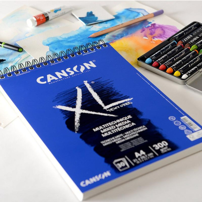 CANSON XL MIX MEDIA 300 g spiraalblok van papier