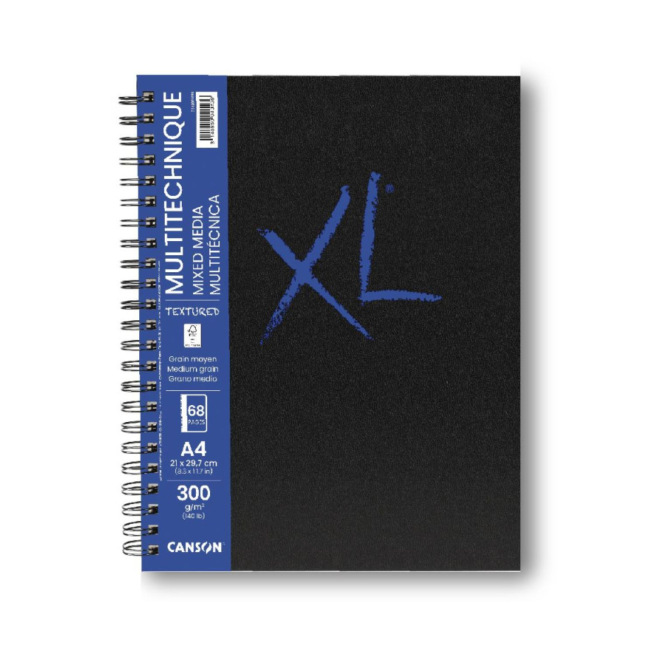 CANSON XL MIX MEDIA 300 g spiraalblok van papier