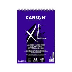 CANSON XL FLUID MIXED MEDIA 250 g spiraalblok van papier