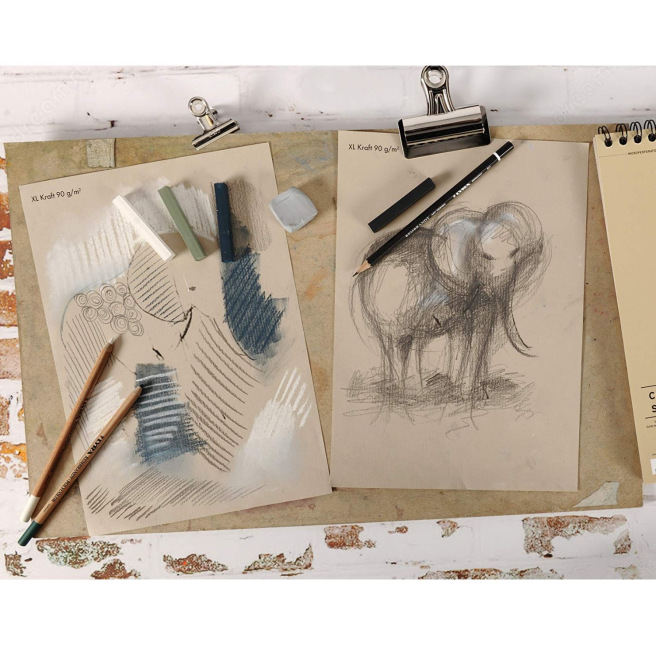 CANSON XL KRAFT 90 g spiraalvormig papierblok CANSON XL KRAFT 90 g spiraalvormig papierblok