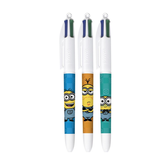 BIC balpen 4 KLEUREN MINIONS BIC balpen 4 KLEUREN MINIONS